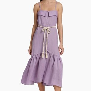 NWT Hevron Ember Linen Dress $398 Size Large